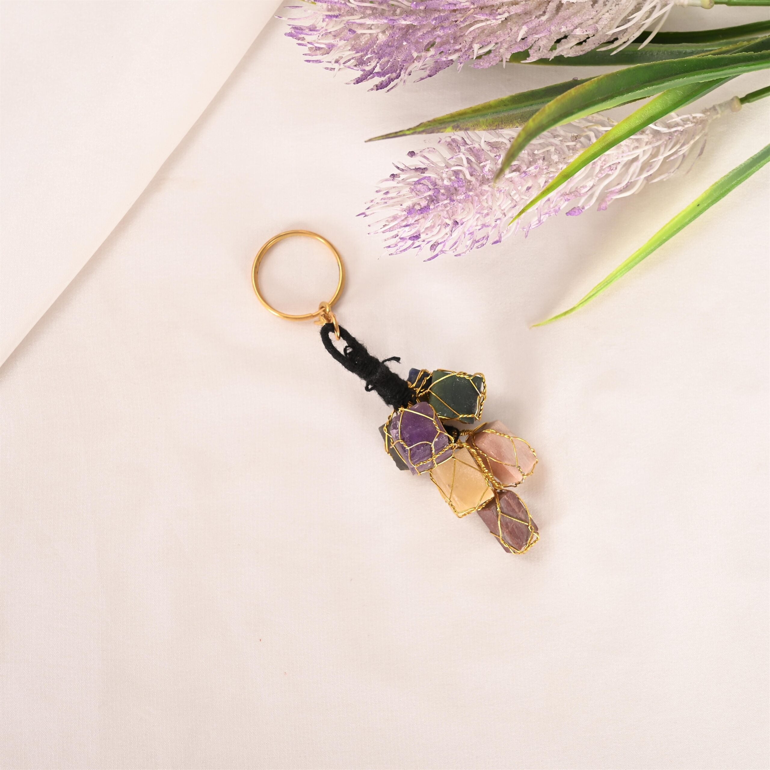 7 Chakra Tumble Keychain